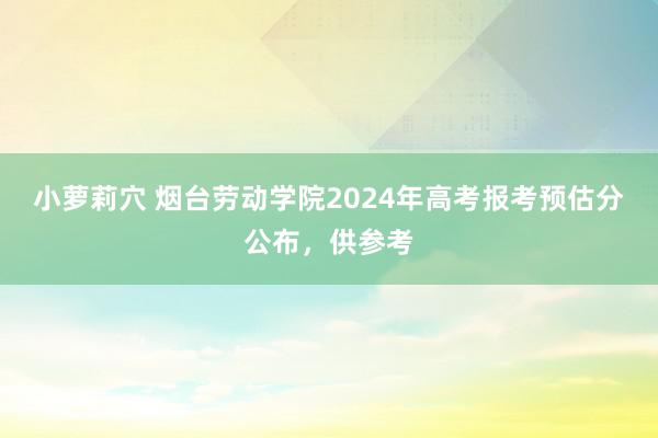 小萝莉穴 烟台劳动学院2024年高考报考预估分公布，供参考